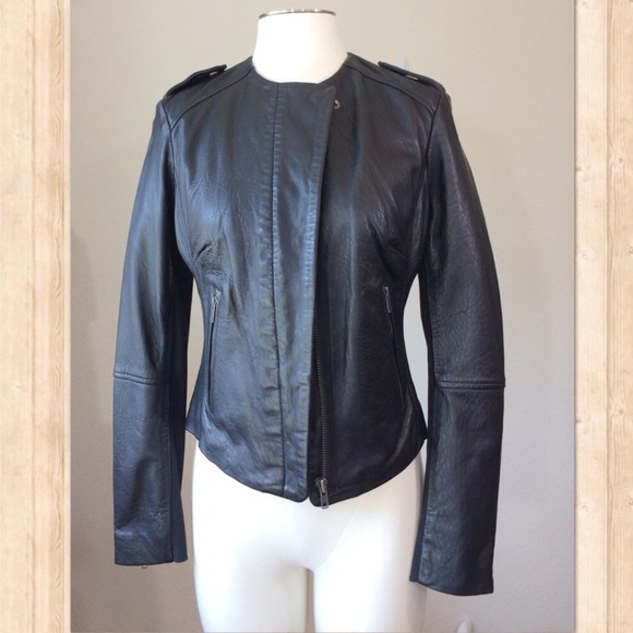 Luxurious Muubaa Leather Biker Jacket, US 6 - Picture 8 of 8